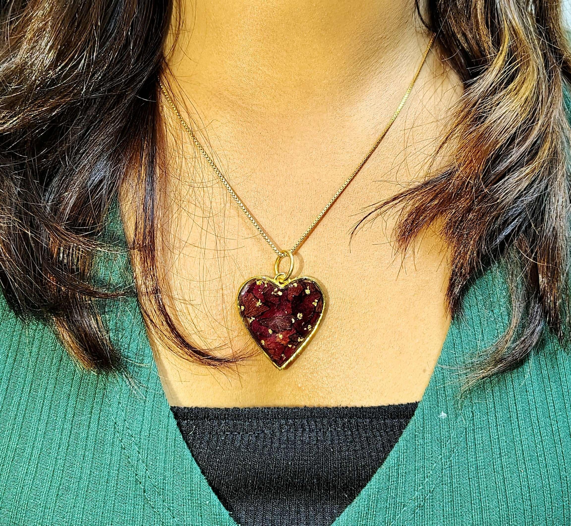 Preserved rose pendant - Thumbnail 2